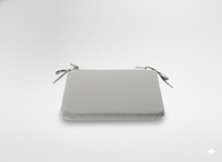 PODUSZKA NA KRZESŁO 40 x 40 x 3 CM JASNOSZARA