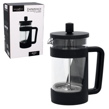 ZAPARZACZ DO HERBATY I KAWY 600 ML Z TŁOKIEM *1533