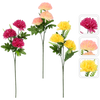 ARTIFICIAL BRANCH - CHRYSANTHEMUM WITH THREE FLOWERS ASSORTED COLOURS