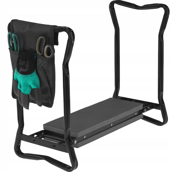 GARDEN KNEELER STOOL BLACK 59 x 27,5 x 49CM