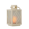 Vianočná LAMPA 11 x 11 x 20,5 CM S LED NÁPLŇOU BIELA *2553