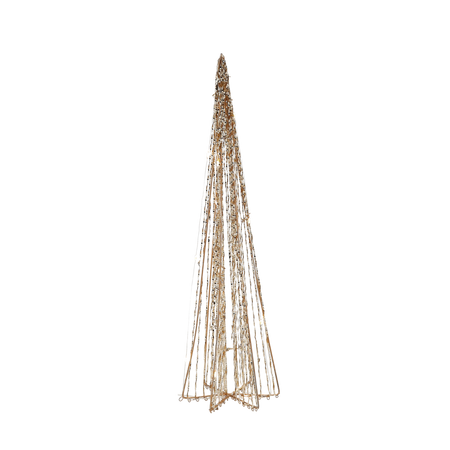 OZDOBA ŚWIĄTECZNA - CHOINKA LED STOŻKOWA 50 CM ZŁOTA *6383