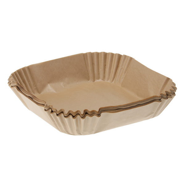 SADA 50 NÁPLNÍ DO FRYTOVACÍHO HRNCE BEZ TUKU PAPÍROVÉ ČTVERCOVÉ 16 X 4,5 CM *2565