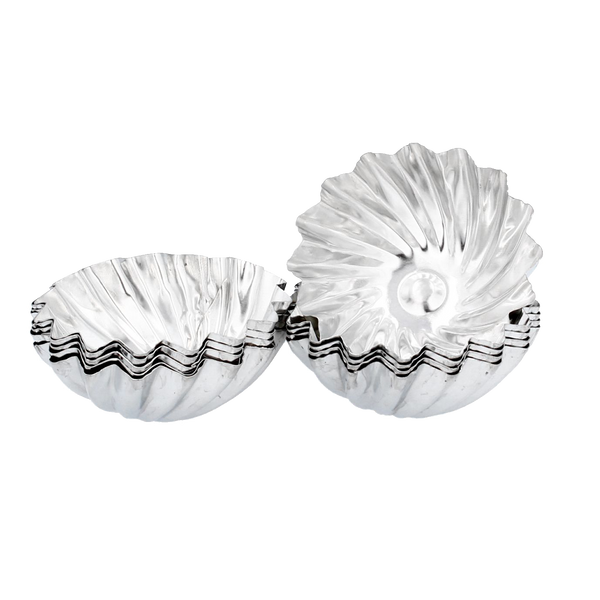 Set de 10 forme pentru brioșe 65mm cu șurub *0228