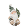 FIGURĂ DE CRĂCIUN - MOȘ CRĂCIUN CU BRADUL 24 X 23 X 38 CM LED *1162