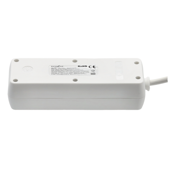 EXTENSION CORD POWER STRIP 3 SOCKETS 3M WHITE