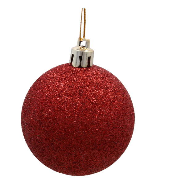 SET OF 24 CHRISTMAS BAUBLES RED, SILVER, GOLD
