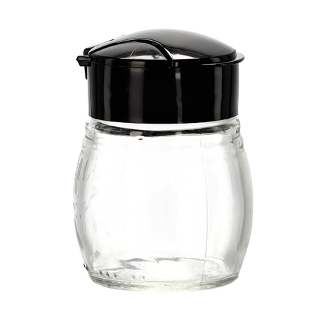 GLASS SPICE SHAKER 80 ML MIX COLOR DISP=36PCS