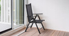 FOLDING GARDEN CHAIR ALUMINIUM 66 x 56 x 107 CM BLACK