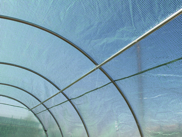 TUNEL FOLIOWY OGRODOWY 3 SEGMENTOWY ZIELONY 4 x 2,5 x 2 M Z DRZWIAMI NA ZAWIASIE