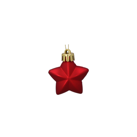 SET OF 60 CHRISTMAS ORNAMENTS RED/GOLD/SILVER MIX DESIGNS