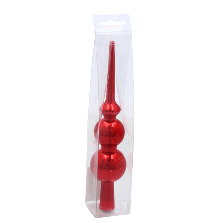 VÁNOČNÍ ŠPIČKA 20 CM ČERVENÁ/ZLATÁ/SREBRNÁ *0263