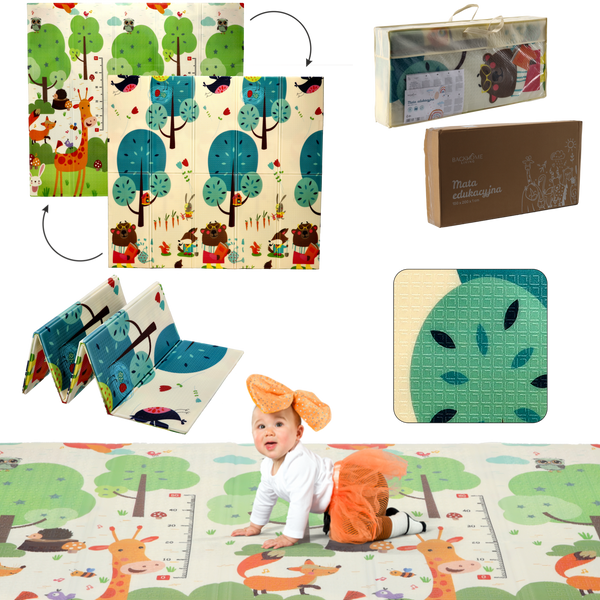 CRAWLING MAT 180x200x1 CM + HANDMADE BAG