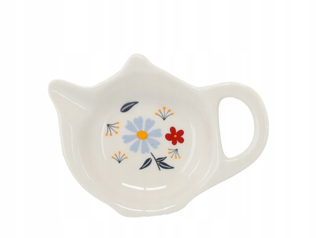Sada. Porcelánový hrnek 350 ml + porcelánová podložka + květinový čajový sítko *6101