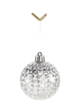 SET OF 24 BAUBLES 6 CM RED/GOLD/SILVER