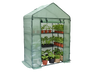SZKLARNIA OGRODOWA Z PÓŁKAMI ZIELONA 140 x 73 x 200 CM