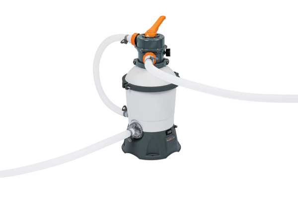 PISCINĂ OVALĂ CU CADRU DIN RATTAN 4,88 x 3,05 x 1,07 M (PISCINĂ, FILTRU CU SAND, SCARĂ, CAPAC, DOZATOR) 