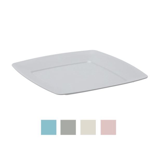 SQUARE FLAT PLATE 23.5CM PACK=48,PACK=60 !!!