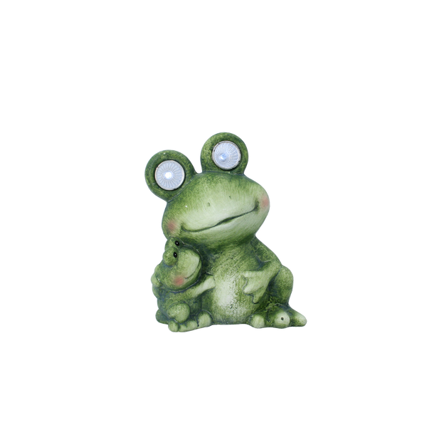 GARDEN FIGURINE – FROG WITH GLOWING EYES 13 X 9,5 X 16,5 CM LED pack=4 pcs