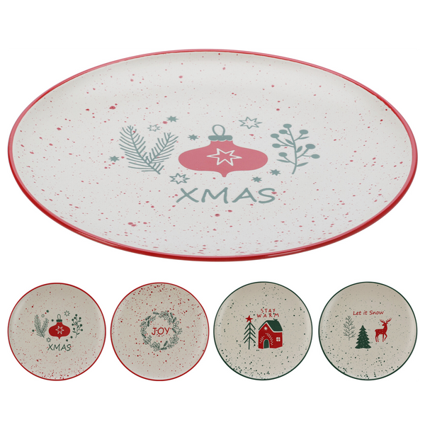 TALERZ 26,5CM BOŻONARODZENIOWY*7862