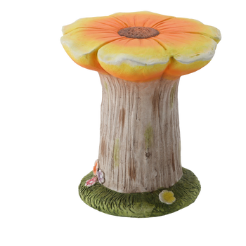 Záhradná FIGÚRKA - STÁNDS NA KÚPOVÝ KVIET ORANŽOVÝ 31 x 30,5 x 33 CM *7225