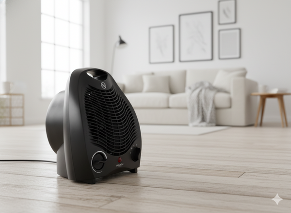 Ventilator electric / Pârjolitor cu întrerupător de siguranță negru 2000 W *3001