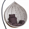 HANGING CHAIR SIZE. XL GREY, CUSHION GREY, FRAME DARK GREY *0223