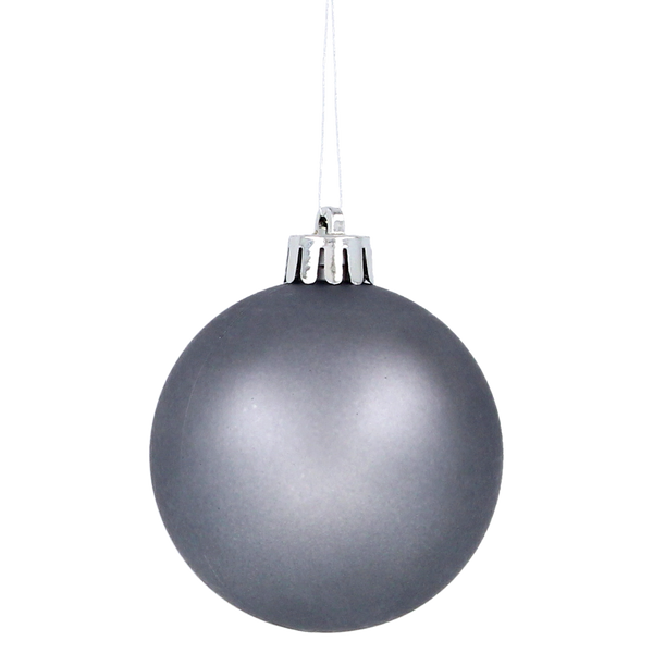 SET OF 60 CHRISTMAS ORNAMENTS OLIVE/COPPER/GRAPHITE MIX DESIGNS