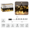 LAMPKI LED 200L CIEPŁY BIAŁY, DŁ. 3 + 10 M WEWN/ZEWN *9447