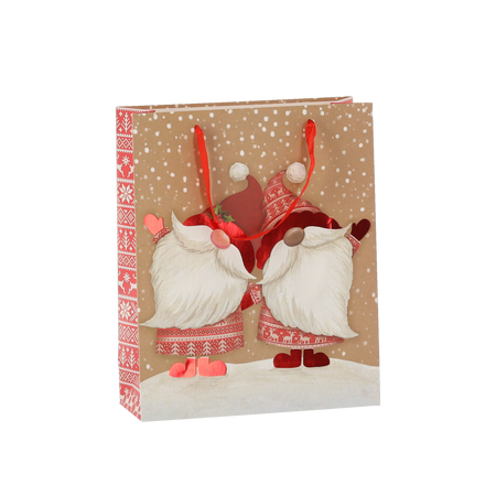 CHRISTMAS GIFT BAG CHRISTMAS FIGURES 26 x 32 x 10 CM