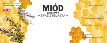 KPL. 100 ETIKI MEDOVÝ SPADZIOVÝ - IGLOVÝ MED 154 x 60 MM *8221