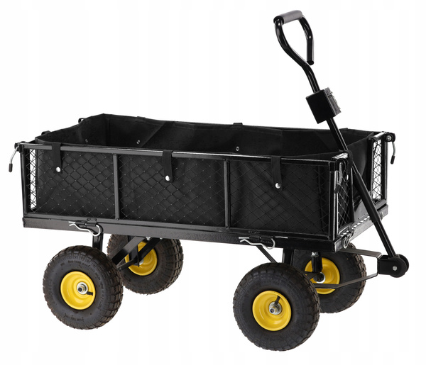WÓZEK OGRODOWY DWUFUNKCYJNY CZARNY