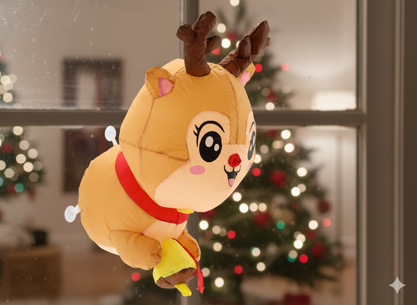 VÁNOČNÍ SANĚ NA OKNO LED 90 CM *8723