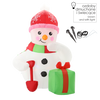 INFLATABLE SNOWMAN LED 180 CM