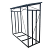 STOJAK METALOWY Z DASZKIEM NA DREWNO OPAŁOWE 185 cm x 70 cm x 185 cm *6332