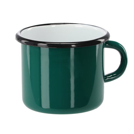 EMALIOVANÝ HRNČEK 0,5 L 8 CM TYRKYSOVÝ *3080