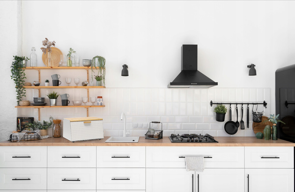 CHLEBAK HIBISCO - EMALIOWANY Z POKRYWĄ BAMBUSOWĄ 35,5 x 17 x 19,5 CM BIAŁY *8886