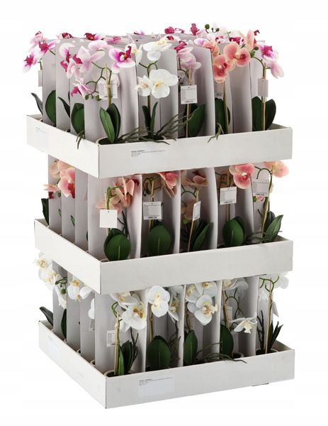 UMELÝ KVET - ORCHIDEA MIX 3 FARBY 30 CM balenie=25 ks paleta=75 ks *4849