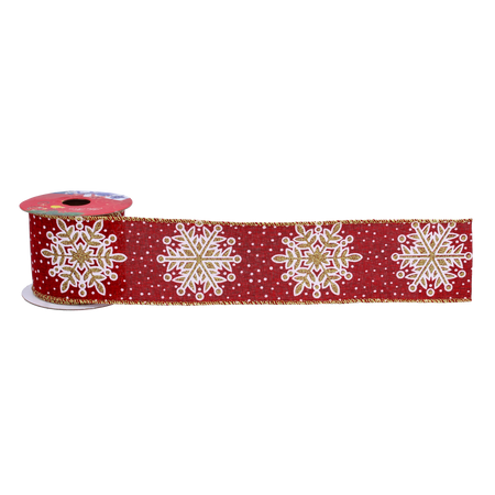 FUNDAȚIE DECORATIVĂ DE SĂRBĂTORI 6,3CM X 2,7M ZĂPADĂ MIX DE CULORI ambalaj=16buc. *2251
