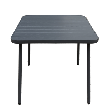 GARDEN TABLE SQUARE 80 x 80 x 72 CM DARK GRAY *6782