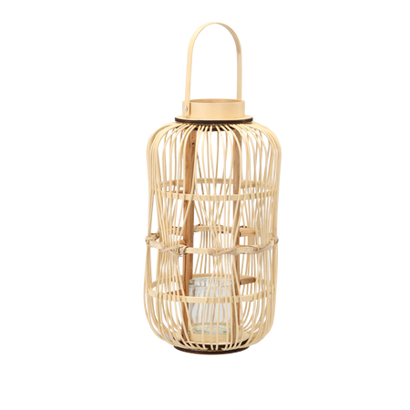 WOODEN LANTERN H 48 CM
