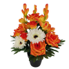 Coroană de flori artificială în ghiveci 43 cm amestec de culori *2928