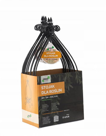 SUPORT PENTRU PLANTE 49 x 34 x 101,5 CM NEGRU disp=6buc *5516