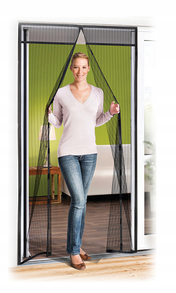 MAGNETIC CURTAIN AGAINST INSECTS ON DOOR 80/90/100 X 210/220 CM BLACK