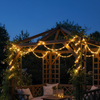 SOLAR ROPE STRING LIGHT 1M + 3M 30 LED WARM LIGHT