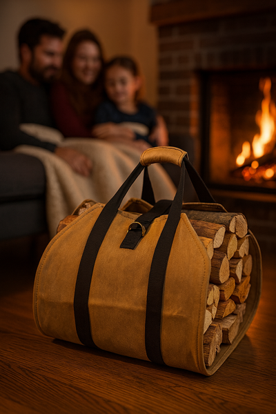 CANVAS FIREWOOD CARRY BAG