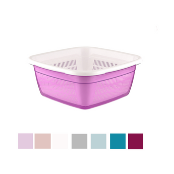 SQUARE BOWL EMERALD WITH DRIP TRAY 3.8L