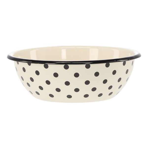 EMALIOVANÁ MISKA 1,5 L 20 CM BIELE PUNTÍKY *3202