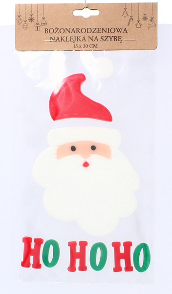 CHRISTMAS WINDOW STICKER 15 x 30 CM