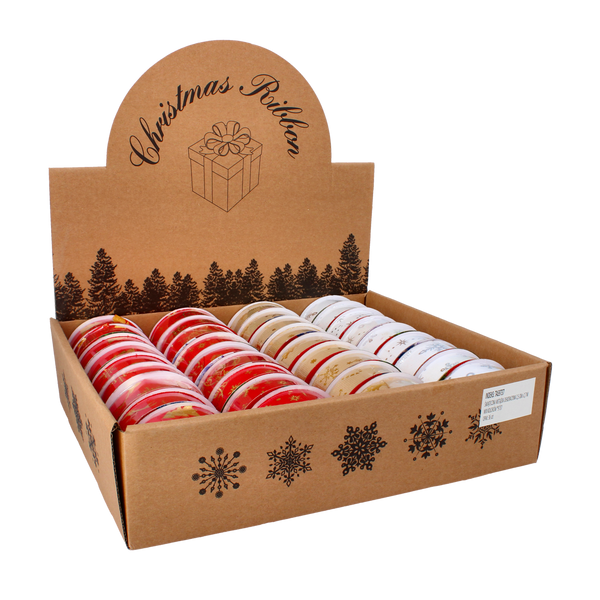 CHRISTMAS DECORATIVE RIBBON 2.5 CM x 2.7M